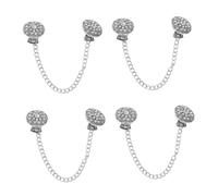 Chain Clip Sweaters u2019 Collar Clasps for Cardigans to Hold Sweater Together Retro Dress Clips Alloy Silver