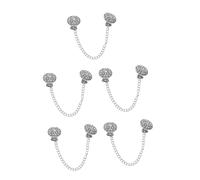 Chain Clip Sweaters u2019 Collar Clasps for Cardigans to Hold Sweater Together Retro Dress Clips Alloy Silver