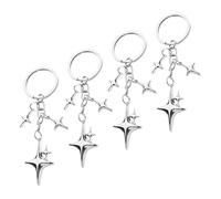 Chain De Clés Étoiles en 4 Pièces, Chaîne De Clés en Acier Inoxydable, Chaîne De Clés Simples Et Polyvalente, Clés De Clés pour Femmes Et Décoration Suspendue Au Sac.