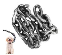Chain Dog Leashes Laisse pour chien absorbant les chocs, lignes amusantes pour chiot | 2 m, élégante et grande chaîne pour chien avec ajustement confortable, laisse de dressage réglable pour une