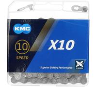 Chaine kmc x10 114 maillons 10v gris