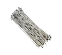 Chain Link Fence, 100 Pieces Rustproof Adjustable, Heavy Duty Stainless Steel Zip Ties for Residential Farmhouse Garden Yard Landscape Pet Cage Barrier Repair, 6.5 Inches Durable Outdoor Fasteners