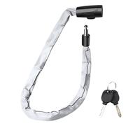 Chain Lock, Security Chains, 29.53 Inches Heavy Duty Zinc Alloy Steel Reflective Padlock, Bike Safety Link for Scooters, Bikess, Motorcycle, Motorbikes, Door, Gate, Shed & Outdoor Use