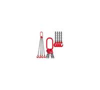 VEVOR Élingue de levage en chaîne à 4 brins 8 mm 1 m Crochet acier Grade 80