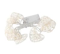 Chaîne 10 Lumières En Forme De Coeur Décorations De Mariage Lumineuses En Forme De Cœur Ornements De Lumière De Coeur Suspendus Guirlande De Coeur En Rotin Bambou 3d Fée Ventouse