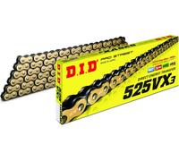 Chaîne à anneaux en X DID525VX3(G&B)/124N Chaîne ouverte avec rivet (ZJ)