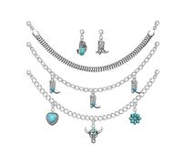 Chaîne à anneaux unisexe Hip-Hop Chaînes de chapeau Dramatique Chaînes de poids légères pour l'expression du style de personnalité