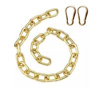 Chaîne à boucle de suspension avec crochets à ressort, chaîne de sécurité utilitaire en acier inoxydable pour contrôle de la foule, allée, piscine et chantier de construction