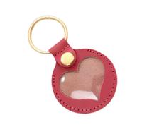 Chaîne à Cheveux pour Chiens - Porte-clés pour Cheveux Animaux | Keeychain en Cuir | Dog Keepsake Keyring | Chaîne en Forme de Coeur du Commémoraire Pendentif PE