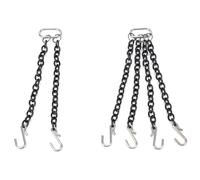Chaîne à Crochets Modèle de Grue, Accessoires de Décoration en Métal pour Véhicules RC, Ensemble de Deux et Quatre Crochets Portables et Légers, 1/50 (18cm)
