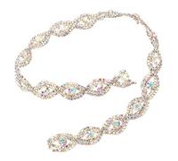 Chaîne à Griffes en Ruban de Strass étincelant de 1 Mètre, Décor de Bricolage de 1,5 Cm de Largeur, Couleur Argentée élégante, Adaptée aux Mariages et aux événements Spéciaux