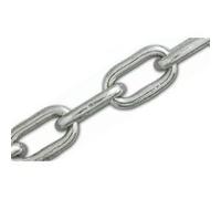 Chaine à maille courte soudées droite 6mm en acier zingué 25m - CHAPUIS - 996/6MMZ Noir G