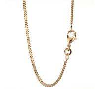 Chaîne à mailles gourmette - 1,40 mm - Plaqué or jaune 750 18 carats