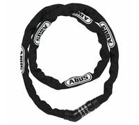 Chaine à maillons carrés 4mm - à combinaison - Steel-O-Chain 4804C/75 - noir ABUS