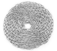 Chaîne à Maillons en Acier au Carbone Galvanisé-VEVOR-3,5 mm x 10,05 m-Charge 158 kg-Chaîne pour Remorquage, Suspension