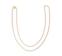 Chaîne À Maillons, Or, 50cm, 2x3mm, 1 Pce.