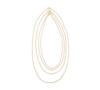 Chaîne À Maillons, Or, 60cm, 2x3mm, 1 Pce.