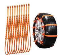 Chaîne à Neige pour Voiture,Darry Chaînes à Neige 10 Pcs,Chaînes de Pneus d’hiver Réglables Universelles,pour moto,voiture,vélo