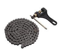 Chaîne à Rouleaux, Chaîne de Moto 420 en Acier à Haute Teneur en Carbone Résistant à l'oxydation pour VTT 110 Cc 125 Cc pour Mini Vélo Go Kart