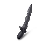 Chaîne Anale Vibrante Triple-Blast 10X Noir
