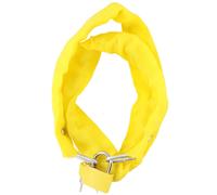 Chaîne Antivol 90 cm pour Vélo avec Housse Textile et Cadenas Jaune