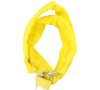 Chaîne Antivol 90 cm pour Vélo avec Housse Textile et Cadenas Dunlop Jaune Jaune