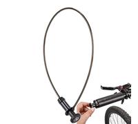 Chaîne antivol et clé pour guidon de vélo - Câble de sécurité antivol portable pour scooters, motos, accessoires d'équitation compacts pour l'extérieur