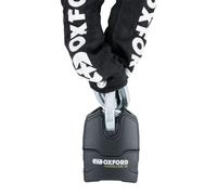 Oxford Hardcore 13mm 1.2m Chain Lock Argenté