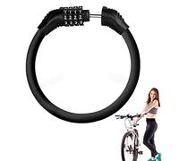 Chaîne Antivol Vélo,Cadenas de Chaîne pour Bicyclette, Chaîne Antivol Vélo à Code, Cadenas à Vélo Chaînes Antivol avec 5 Chiffres Mot de Passe pour vélo, Moto