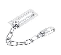 Chaîne argentée de serrure de porte de sécurité de chaîne de sécurité de serrure de porte d'acier inoxydable avec la serrure de vis