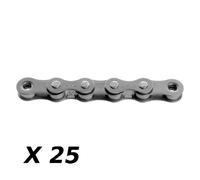 Chaîne attache rapide KMC Z1 Wide EPT (x25) Argenté