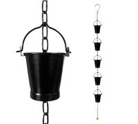 Chaîne attrape-pluie - Attrape-eau décoratif | Chaînes d'eau décoratives | Pour propriétaires de maison, jardin, chalet, entrée, terrasse, aménagement paysager, avant-toit, balcon