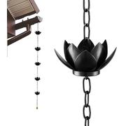 Chaîne attrape-pluie - Attrape-eau décoratif pour jardin, chaînes de gouttière, pour propriétaires d'extérieur, chalet, entrée, terrasse, aménagement paysager, fondation, protection -toit, balcon