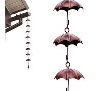 Chaîne attrape-pluie décorative pour cour | Chaînes d'eau décoratives - Pour propriétaires de maison, jardin, chalet, entrée, terrasse, aménagement paysager, -toit, balcon
