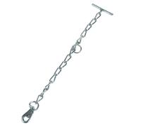 Chaîne avec mousqueton et attache Kerbl Argenté 63 cm