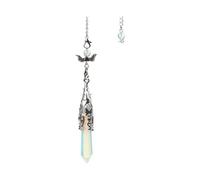 Chaîne avec pendentif hexagonal en améthyste naturelle pour femme, 50X10CM, Pierre brute