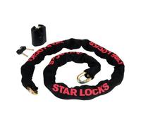 Chaîne + Cadenas - STAR LOCK - Longueur 150 cm - Acier - Verrouillage n applique