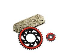 Chaîne Chaîne d'huile de transmission de course pour moto Benelli TNT125 TNT135, compatible avec les modèles TNT 125avec une puissance accrue de 10% Chaine Moto(MULTI)