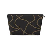Chaîne Chaînes Dorées Noires, Trousse de Toilette Trousse de Maquillage Sac à cosmétiques Trousse de Toilette de Voyage Portable