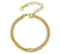 Chaine Choker Femme Acier Bracelet Peirre de Naissance 4 mm Ras de Cou Inoxysable Gourmette Fille Large Or Plaque 11.Novembre