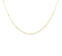 Chaine Collier femme Carre Or Jaune 18 Carats epaisseur 1 mm - Certificat de Garantie - Mondepetit - 1461-45 cm