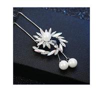 Chaîne Collier Fleur de Cristal Long pour Les Femmes Tous Correspond à Un Pull élégant