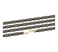 Connex 9sb 6.6 Mm 1/2x11/128 Road/mtb Chain Noir 114 Links Black / Gold