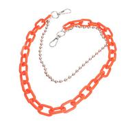 Chaîne corporelle géométrique perles de taille chaîne de ventre Courroie de chaîne accessoires chaîne de ceinture ceintures en chaîne pour la mode féminine chaîne de corps Orange