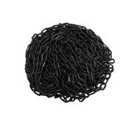 vidaXL Chaîne d'avertissement Noir 30 m Ø6 mm Plastique