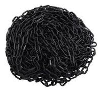 Chaîne d avertissement Noir 30 m Ø6 mm Plastique Noir G