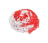 vidaXL Chaîne d'avertissement Rouge et blanc 30 m ø4 mm Plastique