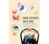 Chaîne d'activités pour bébé au crochet: Thème marin