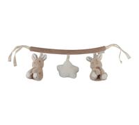 Chaîne d'activités pour poussette marron, beige, blanc TU