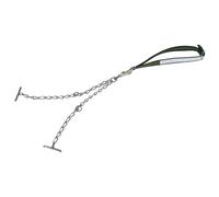 Chaîne d'attache double collier fermeture sécurisé Kerbl Argenté 130x4 cm